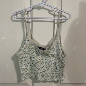cute floral brandy Melville top